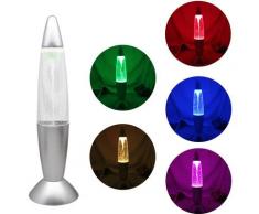 Heguyey - USB Farbwechsel Lava Vintage Schreibtischlampe Mini Nachtlicht Glitzer Lava Lampe für