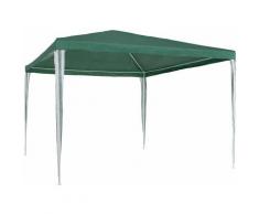 Garten Pavillon 3x3m - Partyzelt, Anbaupavillon, Festzelt - grün