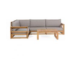 Lounge Set Akazienhartholz braun TIMOR