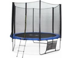 305 cm Trampolin - Mars XXL Blau - mit Schutznetz, Leiter, Plane, Schuhnetz, Ankersatz, 305 cm