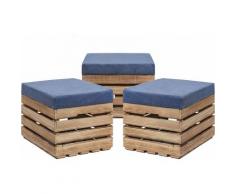 GrandBox Sitzhocker aus Holz 37x40x50 Polster, Sitztruhe Hocker mit Stauraum, Sitzbank, Sitzpouf,