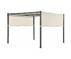 Juskys - Pavillon CAVO PRO – Outdoor Pergola wasserabweisend mit LED Beleuchtung, variables Dach –
