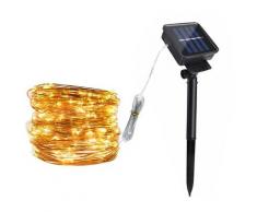 Reihe Von Weihnachtsbeleuchtung Licht Hauptkupferdraht-Sterne-Solar-Dekorative Lichterkette