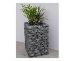 Blumensäule Höhe 60cm Grundfläche 42x42cm MW 5x5cm galvanisiert - 42 x 42 cm