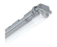 Feuchtraum Wannenleuchte Slim für 1 Röhre led 1200mm IP65 Einseitige Einspeisung 1200 mm - 1200 mm