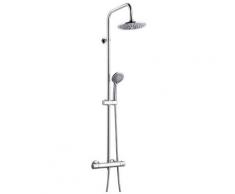 Duschset Aruba Duschsystem Duscharmatur Chrom Regendusche komplettset Duschsäule Thermostat