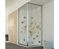 Cristal Duo 1 Tür Duschkabine 80x80 ÖF. 80 CM H198 ESG-Strukturglas C