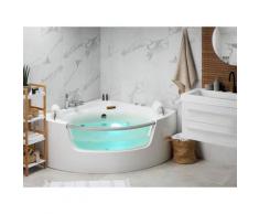 Eckbadewanne Whirlpool LED mit 7 Farben Sanitäracryl Mangle