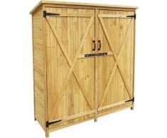 Gartenhaus 2-flügelige Tür 1400x500x1620 mm Fichtenholz Teerdach Werkzeugschuppen Gerätehaus