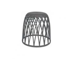 Wenko - Bad Hocker OMIO Wäsche Badezimmer Sammler WC Sitz Ablage Grau Korb Box - grau