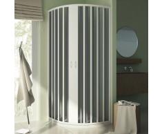 Rund-Duschkabine in PVC 80x80 CM Radius 55 H185 mod. Sharp Zentral