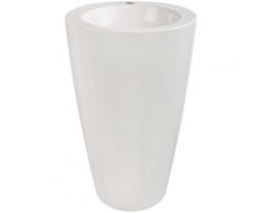 ® Design-Standwaschbecken aus Mineralguss mit Hahnloch und Überlauf, 52,5 cm breit - 05BC4931