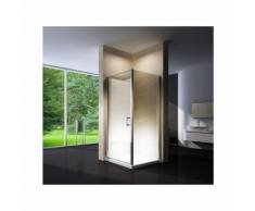 Duschkabine Eckdusche 8 mm Nano Echtglas EX416 - 90 x 90 x 195 cm inkl. Duschtasse