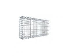 Gabione 100 cm x 50 cm x 20 cm (L x H x T), Maschenweite 5 cm x 5 cm, Spirale
