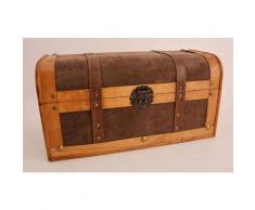 Lensing - Truhe 45 x 23 x 23 cm Holztruhe Schatztruhe Aufbewahrungstruhe Weihnachtsdeko