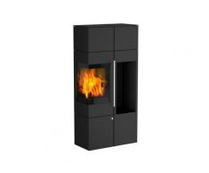 Olsberg - Kaminofen ipala smart Compact 5 kW Türanschlag Links Ofen Holzofen Kamin Komplett-Set