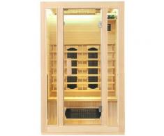 Artsauna - Infrarotkabine Nyborg S120K – Infrarotsauna 2 Personen – LED-Farblicht, digitaler