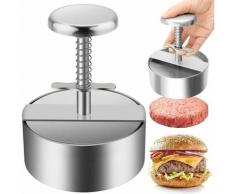 Burgerpresse, Burgerpresse aus Edelstahl 304, verstellbare Hacksteak-Burgerpresse, einfach zu