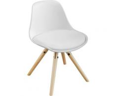Sobuy - FST46-W Kinderstuhl Stühlchen Sitzhocker weiß Sitzhöhe 35cm weiß