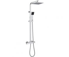 Auralum - Duscharmaturen Set Thermostat Duschset Duschsystem Duscharmatur mit Handbrause und