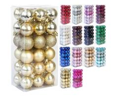 Sun Flowerde - 36-teiliges Weihnachtskugel-Set Bruchsichere Christbaumschmuck-Kugel Christbaumkugel