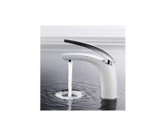 Weiß Chrom Badarmatur Waschtischarmatur Hochdruck Wasserhahn Bad Armatur Waschbecken Mischbatterie