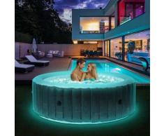 6 Personen Whirlpool aufblasbar STARRY Outdoor Garten Massage Pool LED 2022 - Mspa