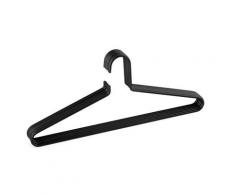 6er Set Kleiderbügel Alham Stahl Schwarz - Schwarz - Sklum