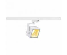 Leuchtenspot Euro Cube für 3-Phasen HV-Schienensystem, inkl 3-Phasen-Adapter, weiß, 90°, warmweiß,