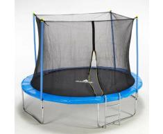 Trampolin Elastischer Teppich 427cm Sicherheitsnetz und Polsterung Kangaroo Xxl