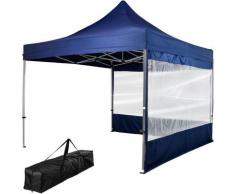 Instent - Faltpavillon 'PRO' blau, 3x3m, 2 Seitenteile