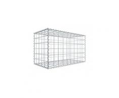 Gabione 100 cm x 60 cm x 50 cm (L x H x T), Maschenweite 10 cm x 10 cm, Spirale