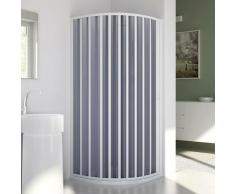 Rund-Duschkabine in PVC 90x90 CM Radius 55 H185 mod. Sharp Seitlich