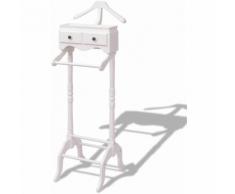 Kleiderständer mit Schubladen Weiß Holz DDH09400 - Hommoo