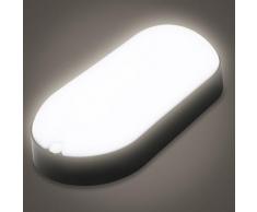 Hengda - led Feuchtraumleuchte Deckenleuchten Ovalleuchte 15W Badlampe Wannenleuchte Nassraum IP54