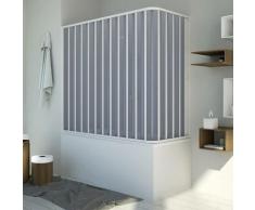 Badewannenaufsatz in pvc Falttür h 150 cm mod. Santorini Seitlich 70x150 cm