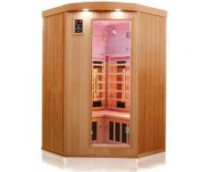 Dewello Infrarotkabine Infrarotsauna LAKEFIELD 2 120cm x 120cm inkl. Vollspektrumstrahler,