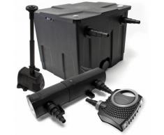 Set: Bio Teichfilter 12000l SuperEco 80W Pumpe 36W UVC Teichklärer Springbrunnenpumpe