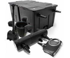 Set: Bio Teichfilter 60000l 24W UVC Teichklärer 80W Pumpe Springbrunnenpumpe Skimmer