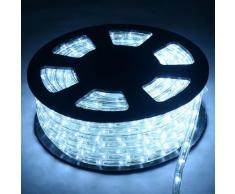 20M LED Lichterschlauch Lichtschlauch Lichterkette fuer Aussen und Innen mit 720 LEDs