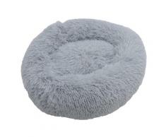 Estexo - Hundebett Hundekissen Hundekorb Plüsch Tierbett Hundesofa Katzenbett Grau 40x40x15 cm