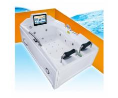 Whirlpool Vollausstattung Pool Wanne Eckwanne mit TV A2118R 120x188cm