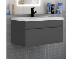Waschtisch mit Unterschrank Eiche 80cm - Eiche