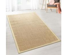 Sisal-Teppich Amazonas Natur/Kork Mit Bordüre 140 x 200 cm - Natur