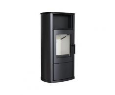 Kratki Kaminofen EPSILON 8 kW Holzofen Ofen Stahl-Schwarz Kamin Nein Ja