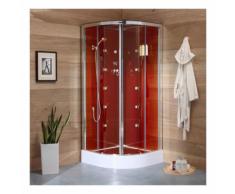 COSMO HYDROMASSAGE DUSCHKABINE OVAL, 90x90 CM.