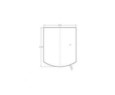 Buderus - Bodenplatte aus Sicherheitsglas 6 mm - 1.200 x 1.000 mm mit Facette 18 mm für Kaminofen