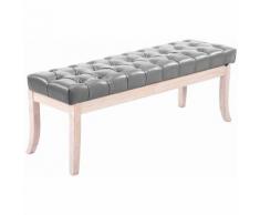 Sitzbank Ramses Kunstleder antik-weiß-grau-120 cm