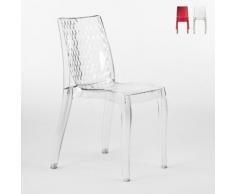 18 Stühle Küchenstuhl Esstischstuhl Esszimmerstuhl Grand Soleil Hypnotic | Transparent