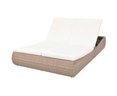 Vidaxl - Outdoor-Sonneninsel Poly Rattan Beige